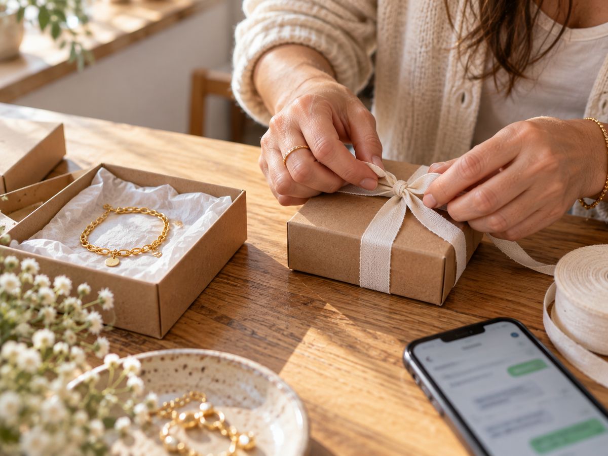 Preparando pedidos de Zubery Joyas